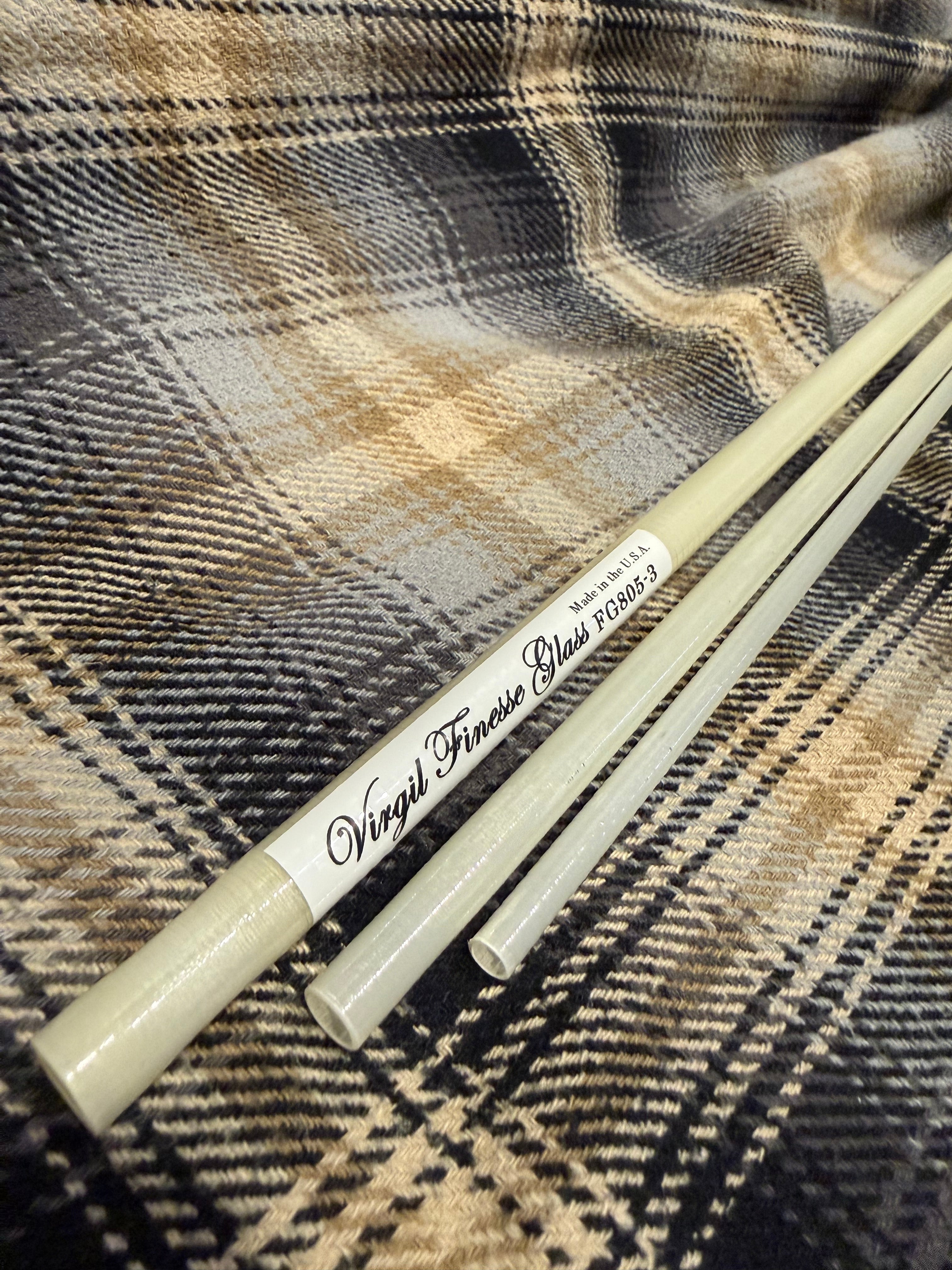 Virgil Finesse Glass Fly Rod Blank – Handcrafted Unidirectional Glass Performance Series