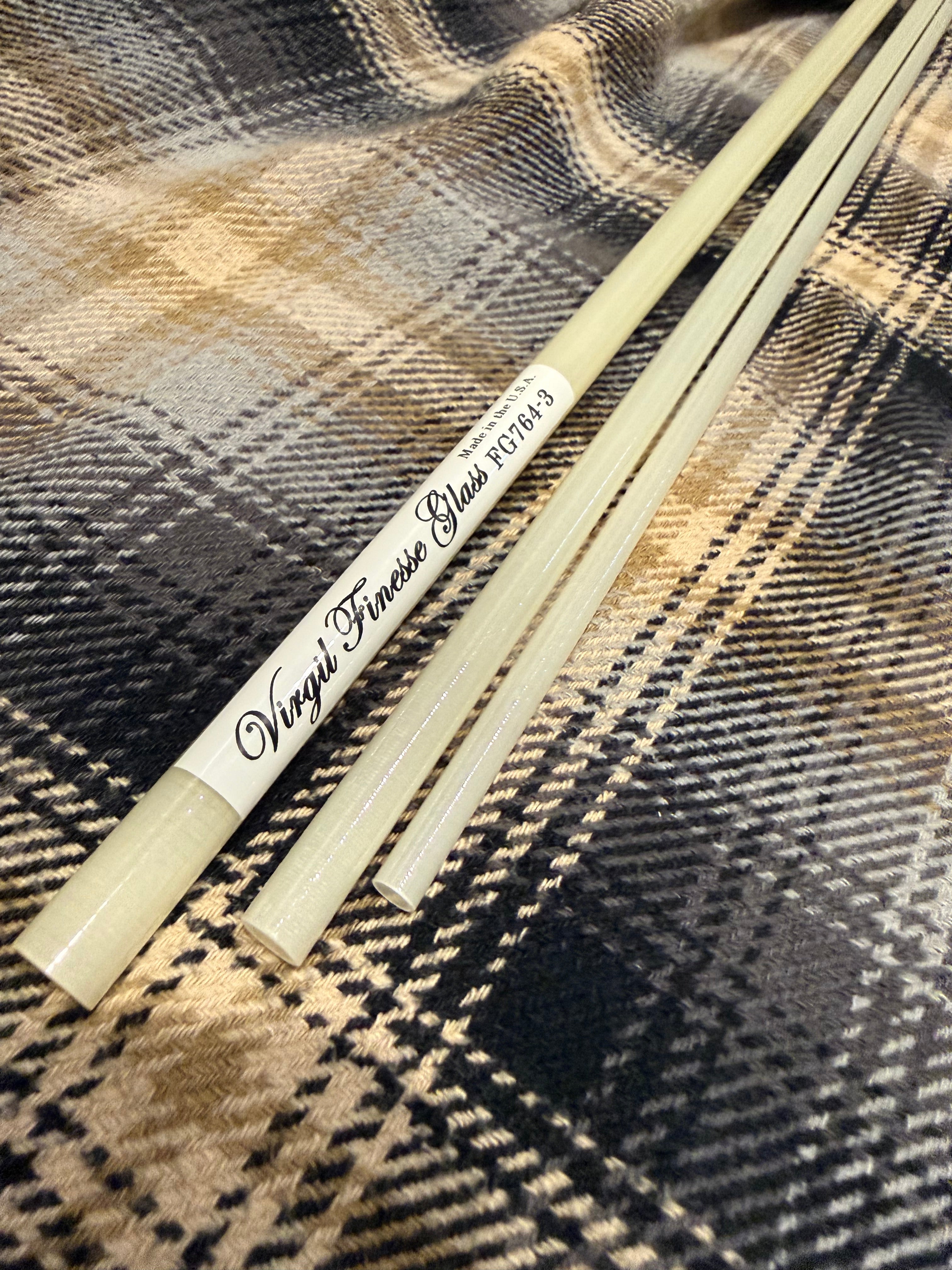 Virgil Finesse Glass Fly Rod Blank – Handcrafted Unidirectional Glass Performance Series