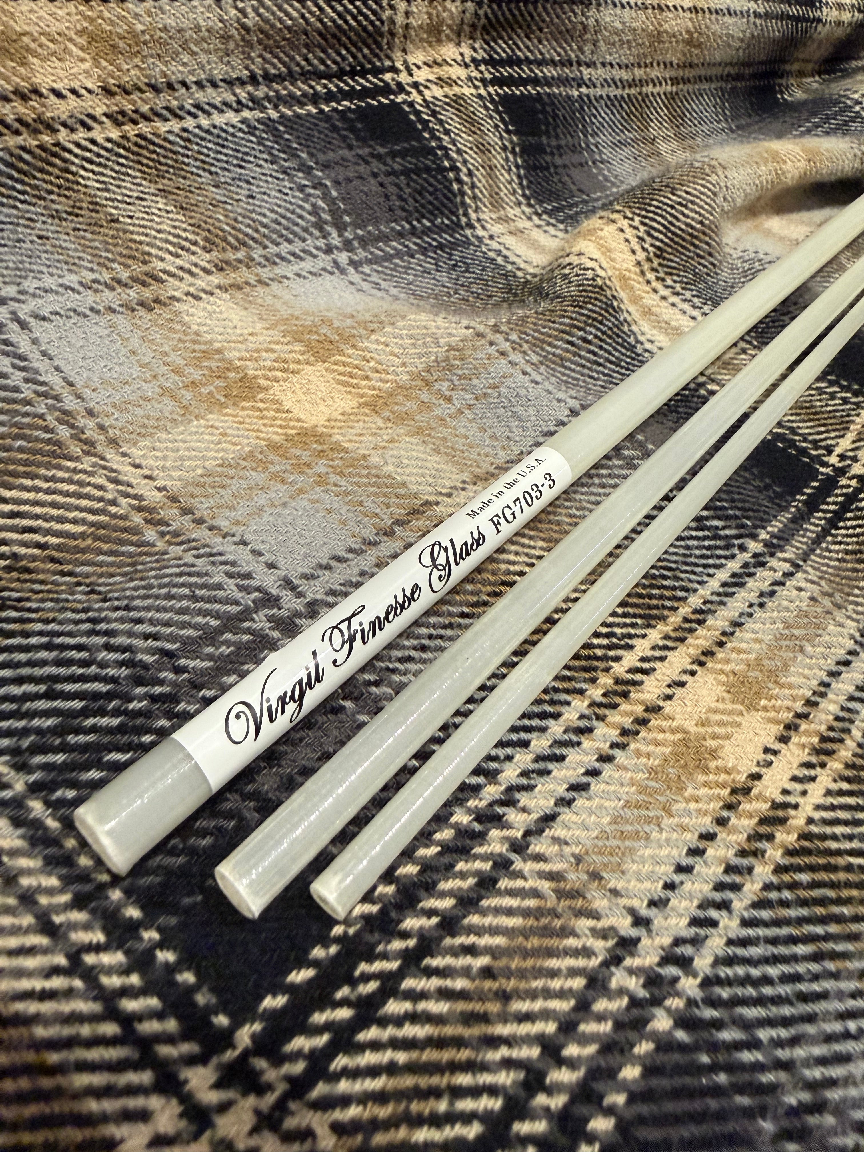 Virgil Finesse Glass Fly Rod Blank – Handcrafted Unidirectional Glass Performance Series