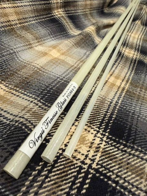 Virgil Finesse Glass Fly Rod Blank – Handcrafted Unidirectional Glass Performance Series