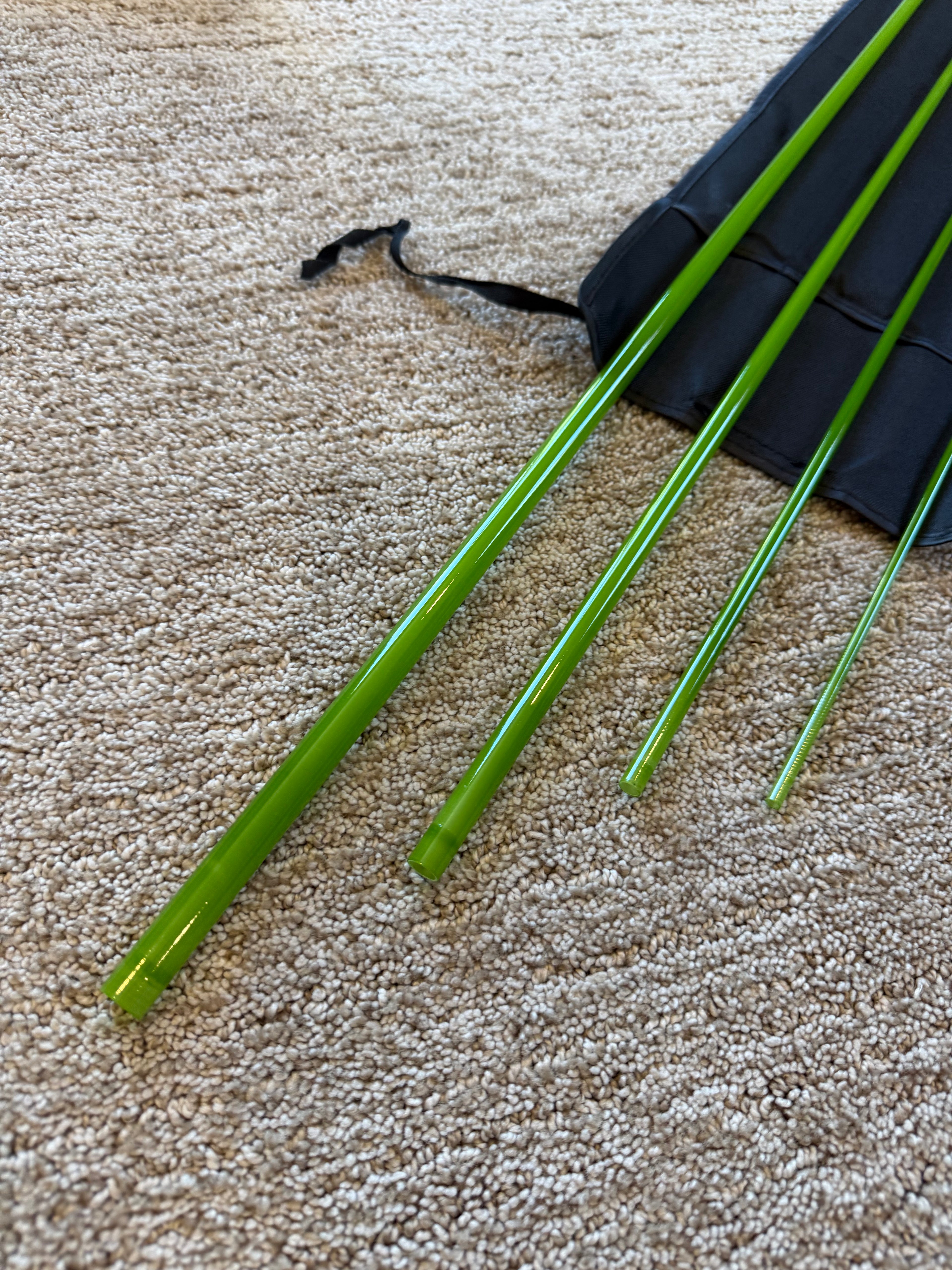 8' 5wt S-Glass Moderate Fast, 4 piece Fly Rod Blank