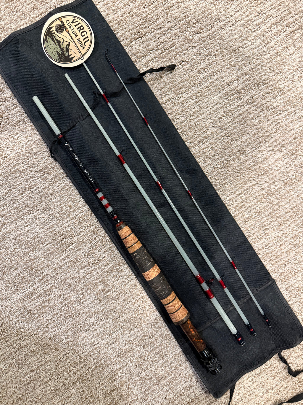 6' 2wt Custom S-Glass Fly Rod — Handcrafted Small Water Perfection