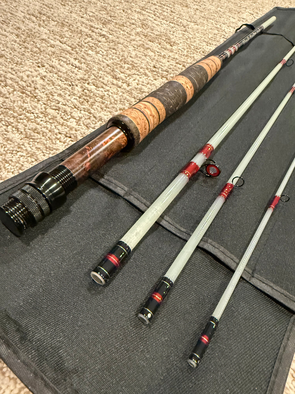 6' 2wt Custom S-Glass Fly Rod — Handcrafted Small Water Perfection