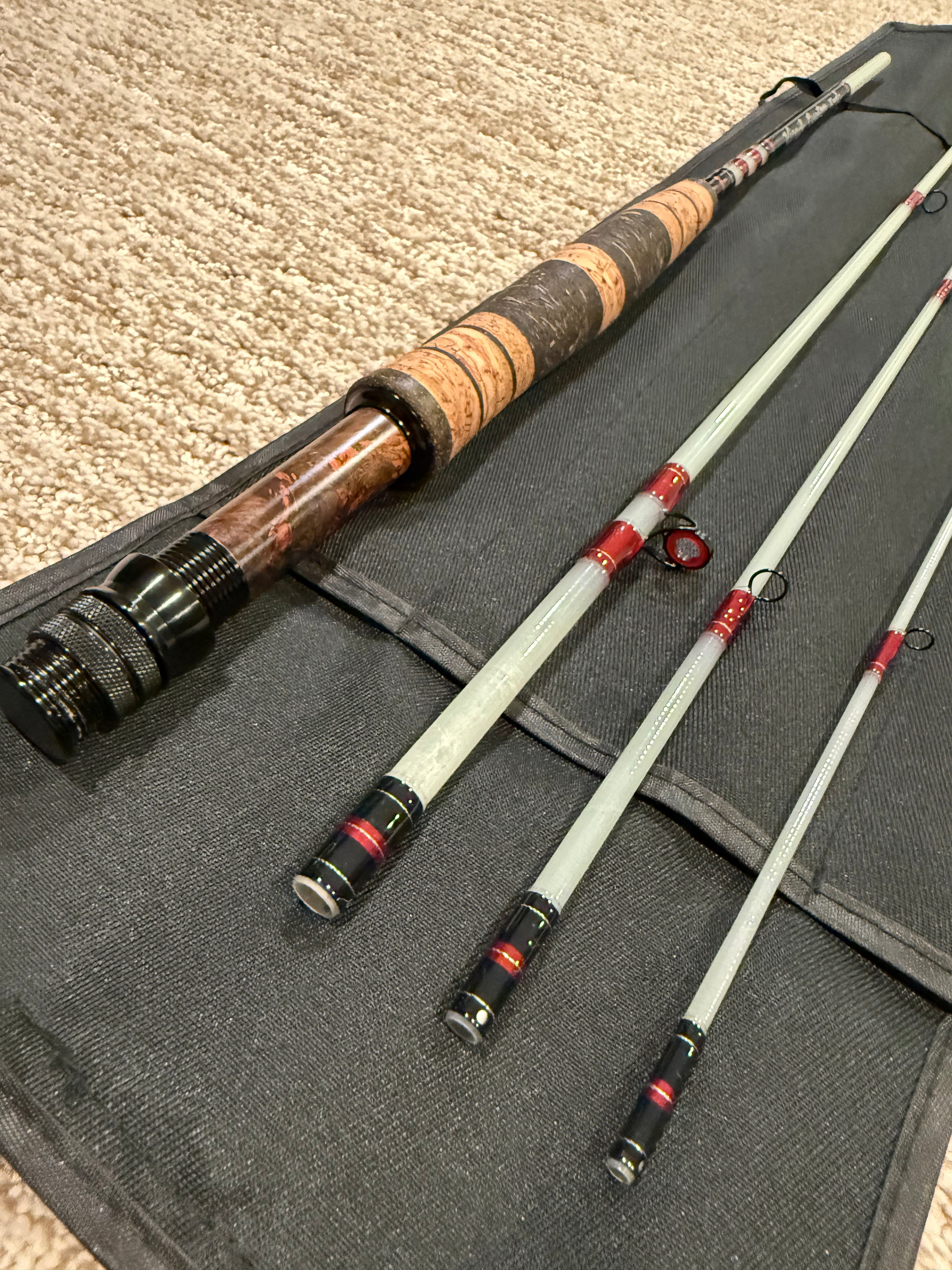 6' 2wt Custom S-Glass Fly Rod — Handcrafted Small Water Perfection