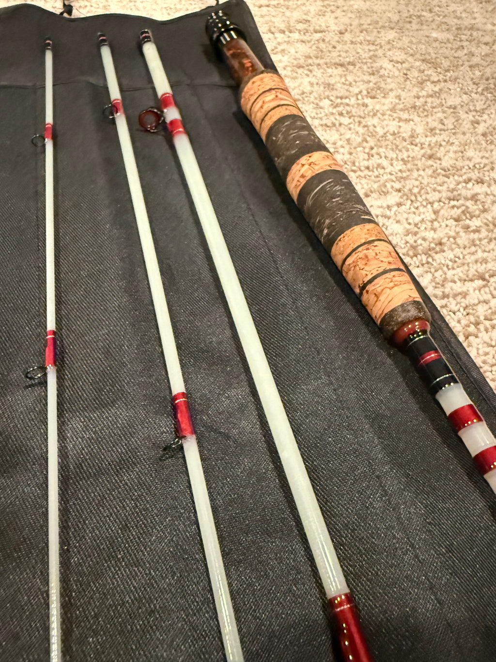 6' 2wt Custom S-Glass Fly Rod — Handcrafted Small Water Perfection