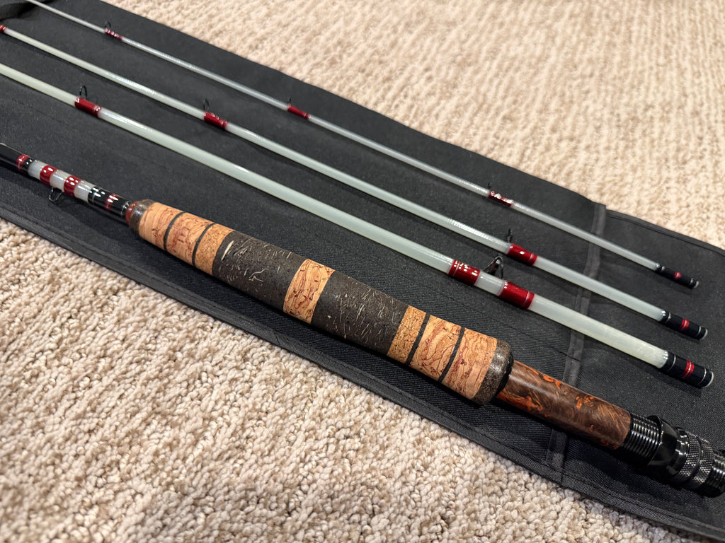 6' 2wt Custom S-Glass Fly Rod — Handcrafted Small Water Perfection