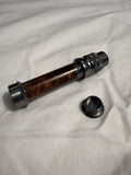 Aluminum Uplocking Fly Reel Seat with Dark Burl Wood Insert